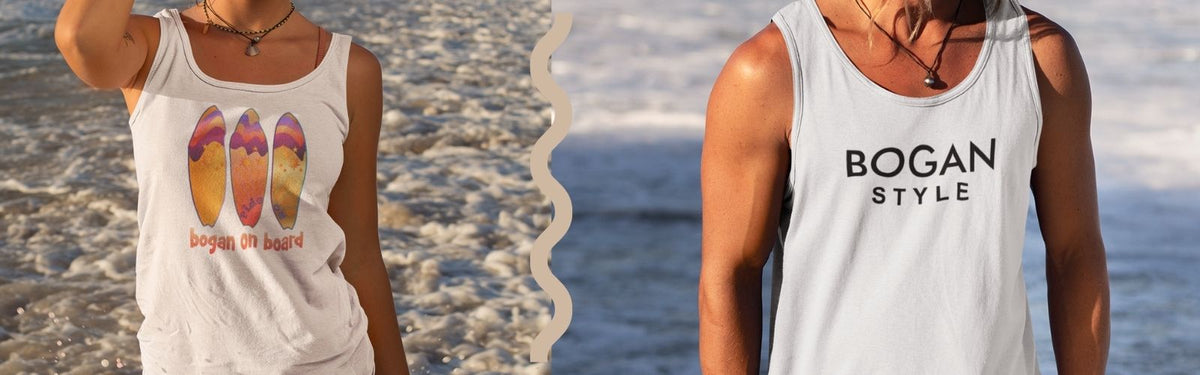 Aussie tank top designs for men and women