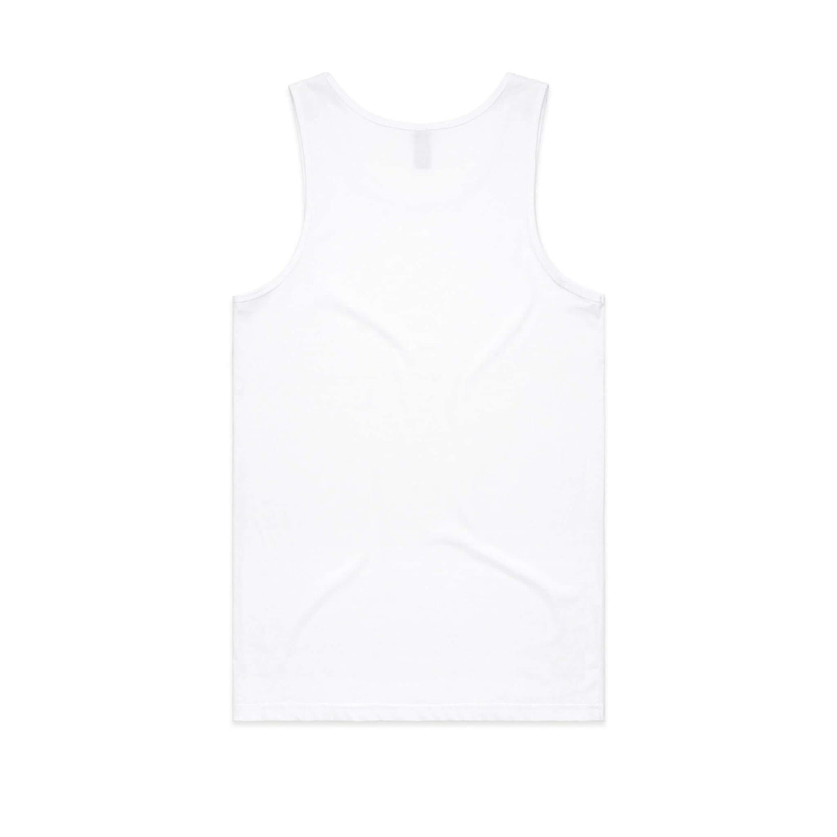 White tank top with bright surfboard design